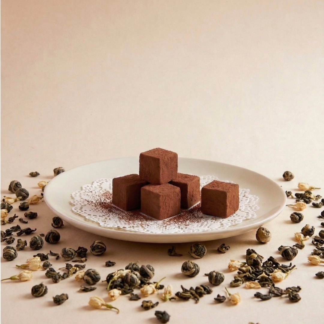 54% jasmine dark nama chocolate, handmade small batch, Hong Kong cold chain delivery 主圖