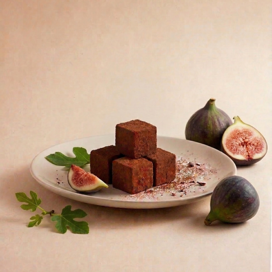 Fig dark nama chocolate with XO cognac, handmade small batch, Hong Kong cold chain delivery 主圖