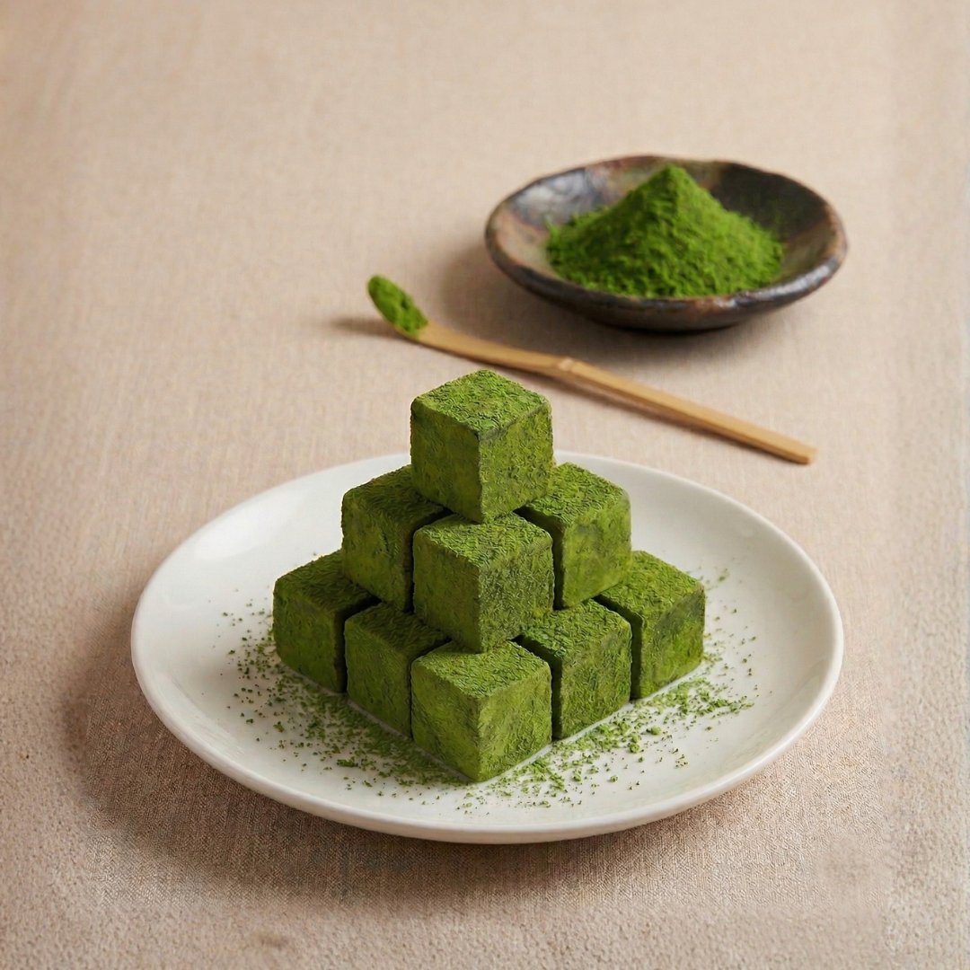 Matcha white nama chocolate, handmade small batch, Hong Kong cold chain delivery 主圖